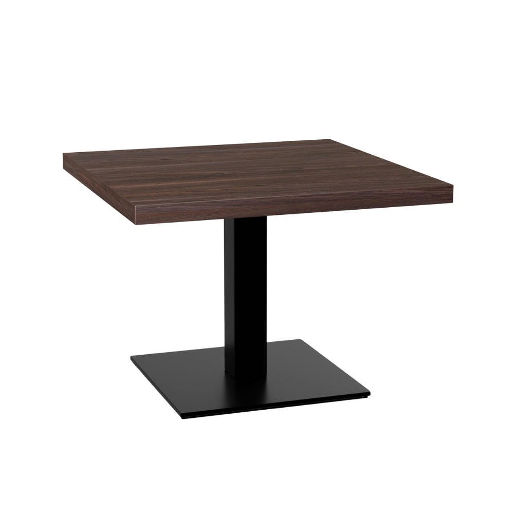 Horeca loungetafel 50x50 cm | D4878 LV donker marmer | gietijzeren frame | 45 cm hoog