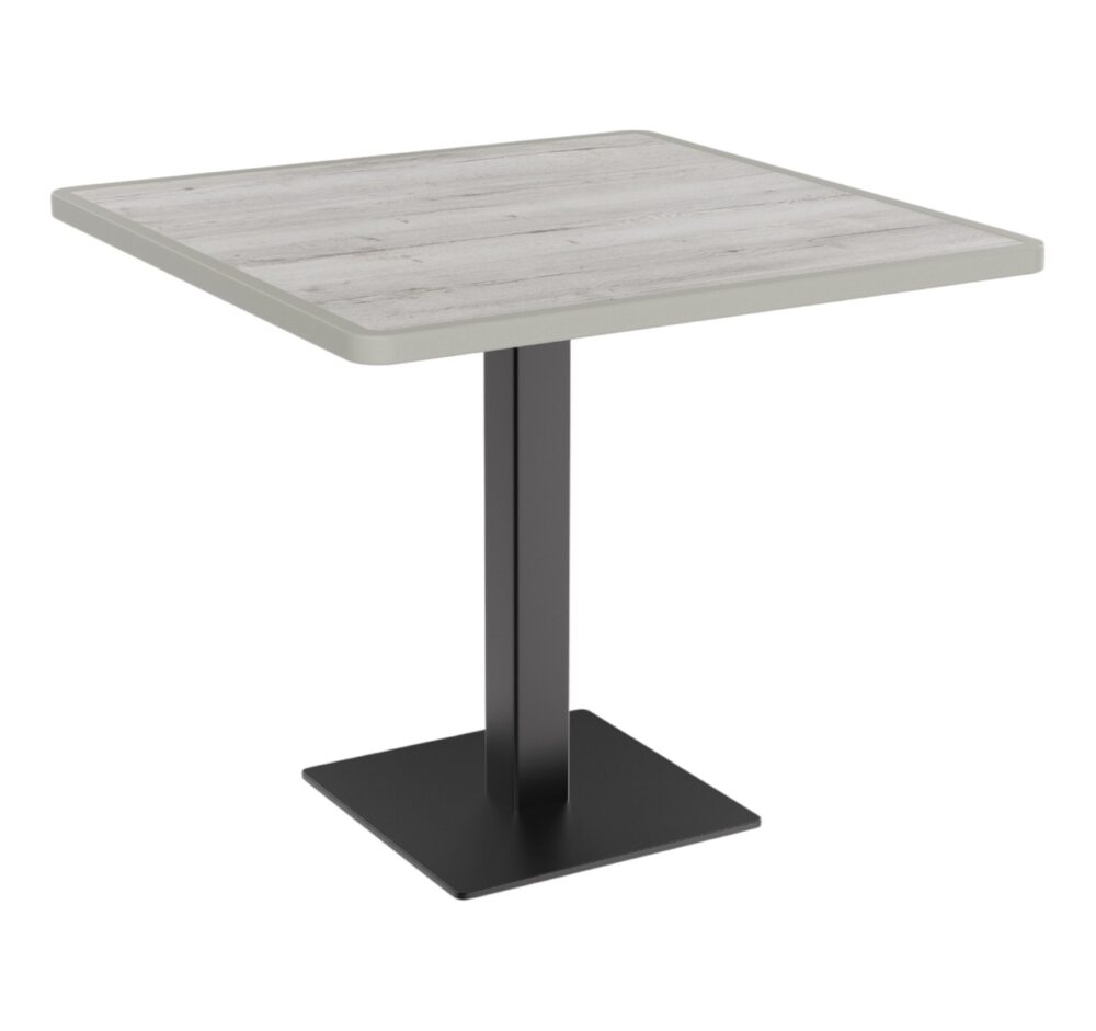 Horeca terras tafel Borkum | 70x70 cm | Resalit licht eiken