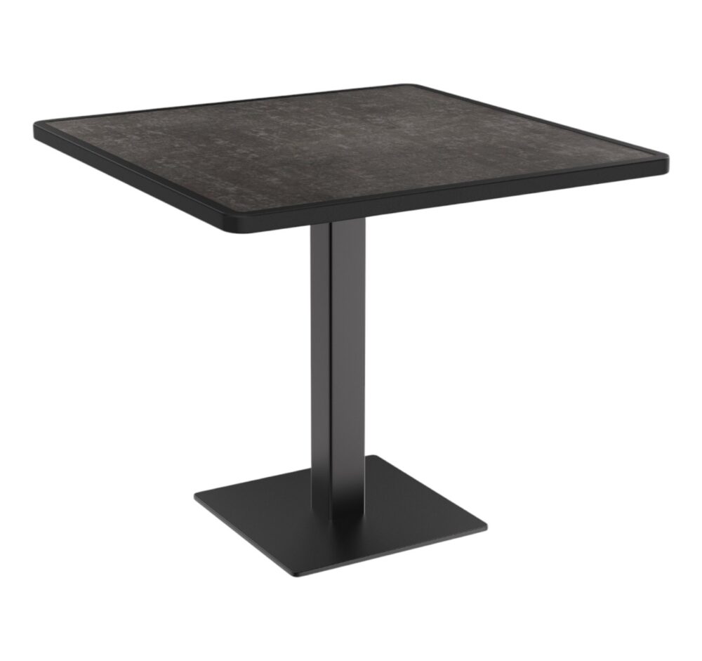 Horeca terras tafel Borkum | 70x70 cm | Geresaliteerd koper