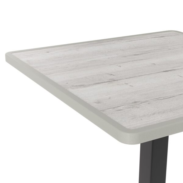 Horeca terras tafel Borkum | 80x80 cm | Resalit licht eiken - Afbeelding 2