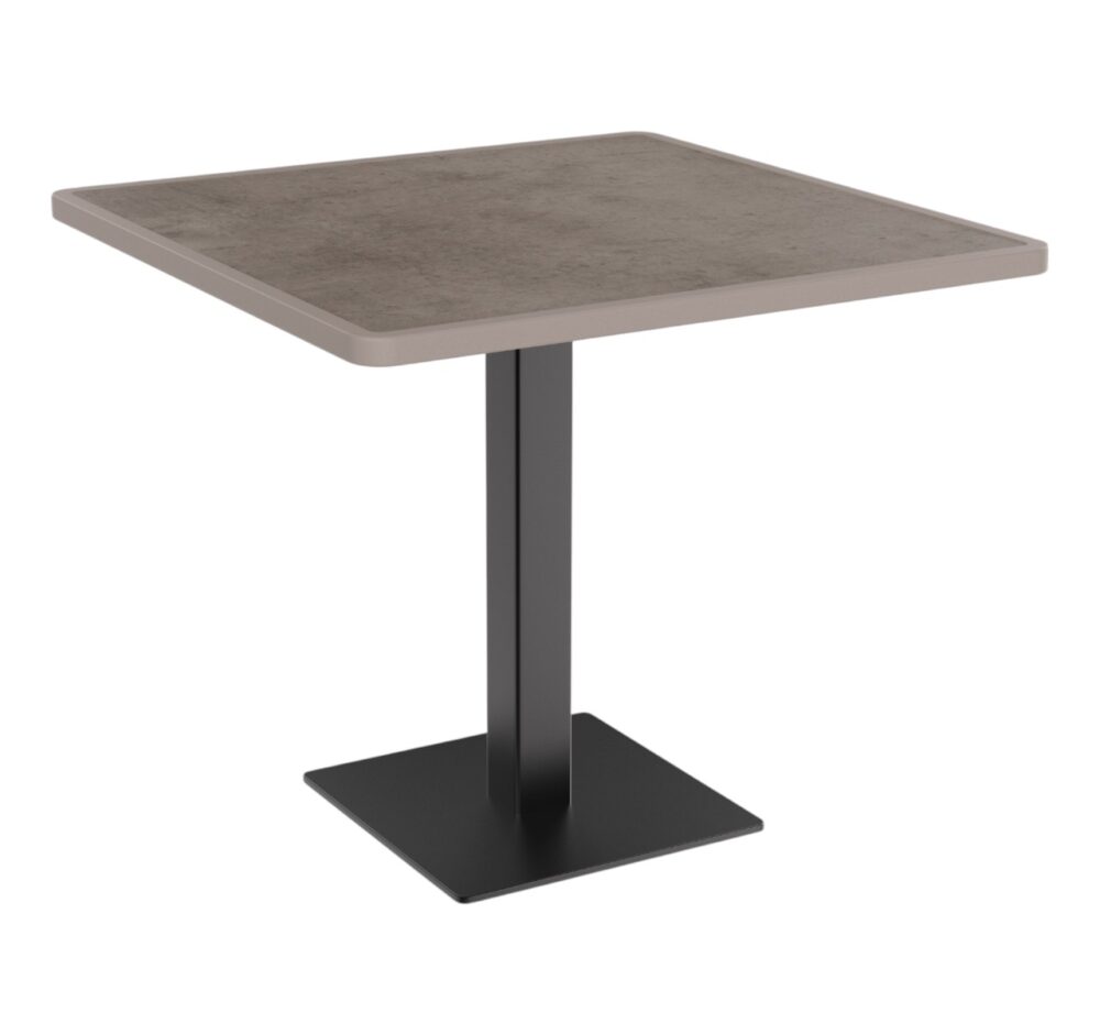 Outdoor Tafel | Horeca terras tafel Borkum | 80x80 cm | Resalit licht beton