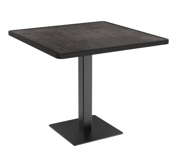 Horeca terras tafel Borkum | 80x80 cm | Geresaliteerd koper