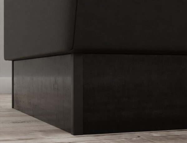 Horeca hoekbank Amsterdam Diamant | kunstleer zwart | 184x184 cm gestoffeerd - Afbeelding 7