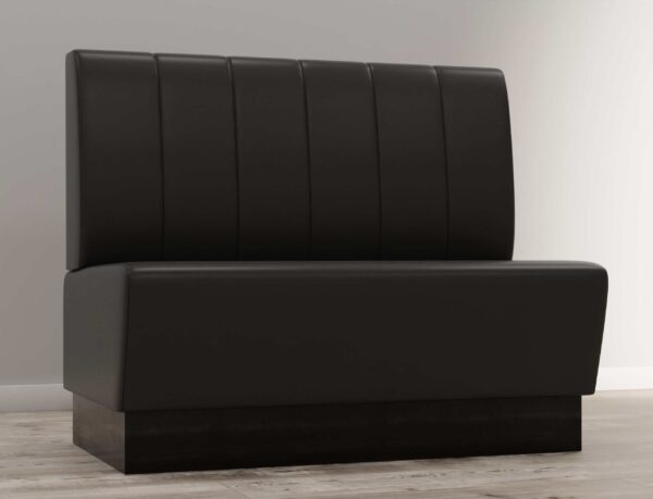 Horeca hoekbank Amsterdam Verticaal | Kunstleer zwart | 184x184 cm - Afbeelding 3