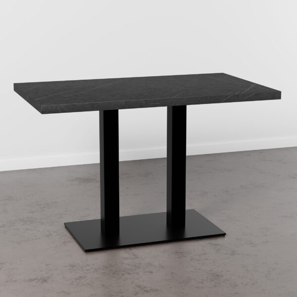 Horeca tafelblad | donker marmer | 110x60 cm - Afbeelding 3