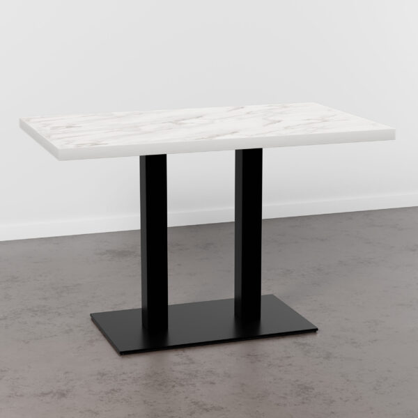 Horeca tafelblad | marmer wit | 110x60 cm - Afbeelding 3