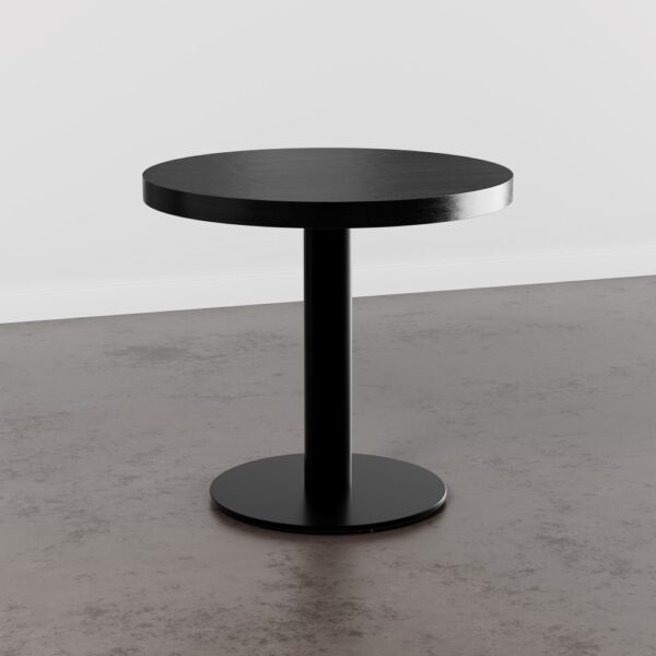 Rond Horeca tafelblad | donker houtlook | diameter 80 - Afbeelding 2