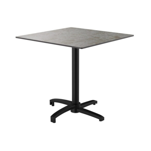 HPL Compact tafelblad voor buiten | Cementgrijs | 70x70 cm - Afbeelding 3