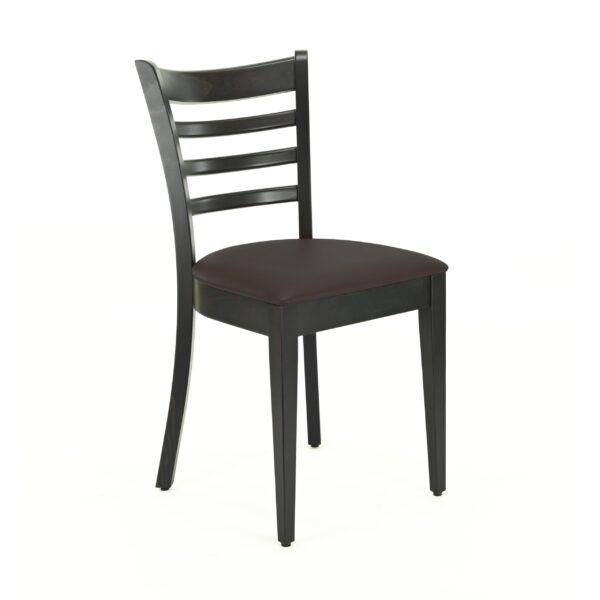 Hugo horeca stoel | bruin | gestoffeerde houten stoel | bistrostoel | restaurantstoel