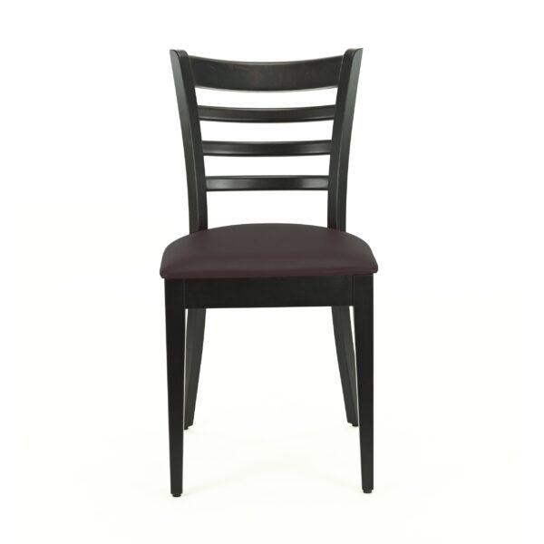 Hugo horeca stoel | bruin | gestoffeerde houten stoel | bistrostoel | restaurantstoel - Afbeelding 2