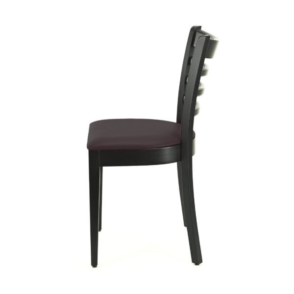 Hugo horeca stoel | bruin | gestoffeerde houten stoel | bistrostoel | restaurantstoel - Afbeelding 3