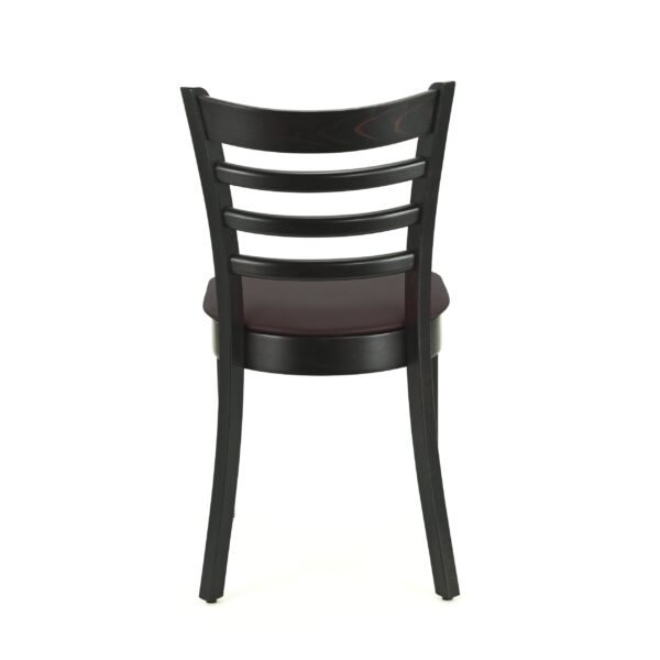 Hugo horeca stoel | bruin | gestoffeerde houten stoel | bistrostoel | restaurantstoel - Afbeelding 4