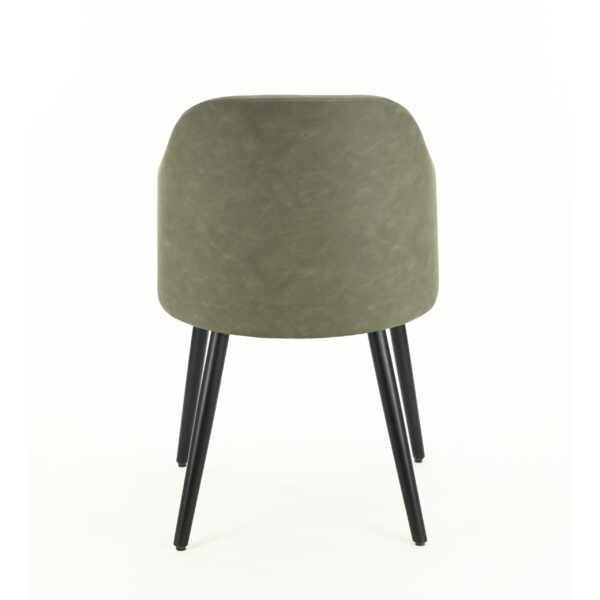 Claire gestoffeerde stoel | Vintage grijs | Horeca fauteuil - Afbeelding 3