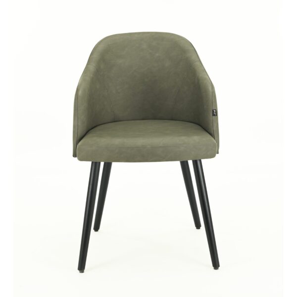 Claire gestoffeerde stoel | Vintage grijs | Horeca fauteuil - Afbeelding 4