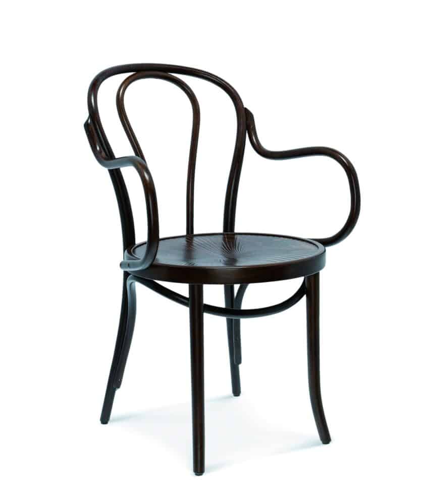Horeca stoel | B-18 | Weense stoel van gebogen hout | houten zitting
