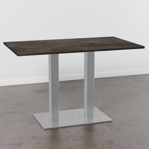 Horecatafel 110x60 cm | D1032 BS copper twilight | roestvrij stalen frame