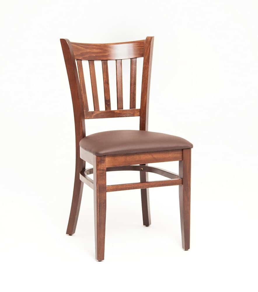 QUENTIN | gestoffeerde houten stoel | bistrostoel | horecastoel | restaurantstoel