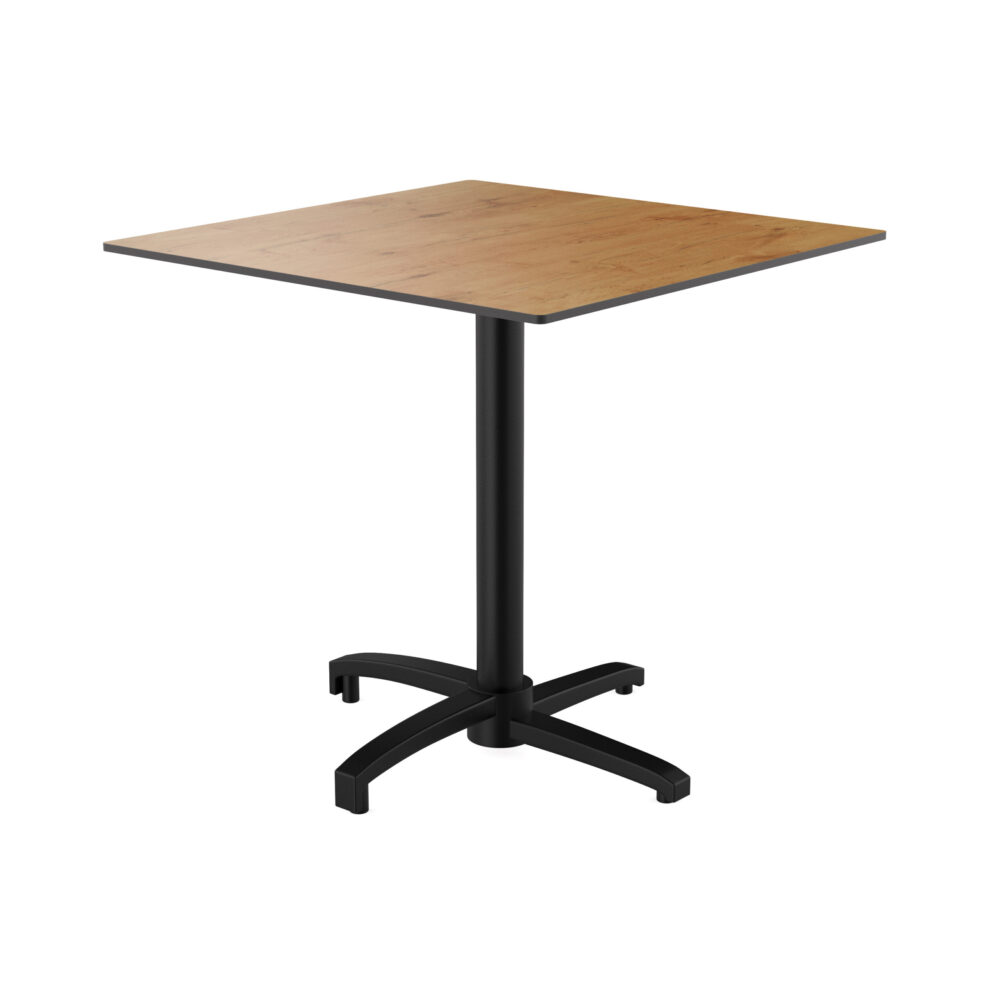 Horeca terras tafel "Rene" | HPL Compact 70x70 cm | eiken Sumava | inklapbaar