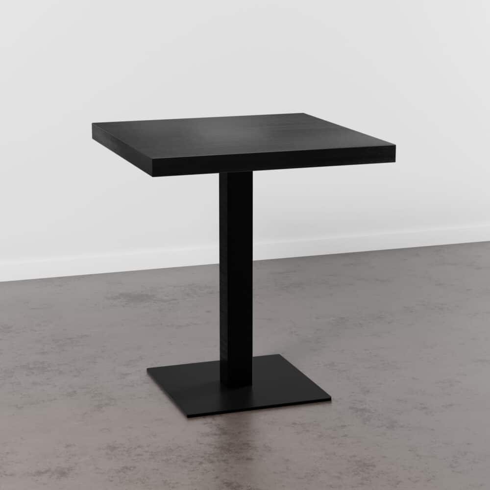 Horecatafel 70x70cm | donker houtlook | gietijzeren frame Horeca tafel