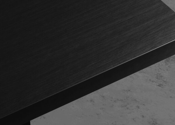 Horecatafel 70x70cm | donker houtlook | gietijzeren frame Horeca tafel - Afbeelding 4