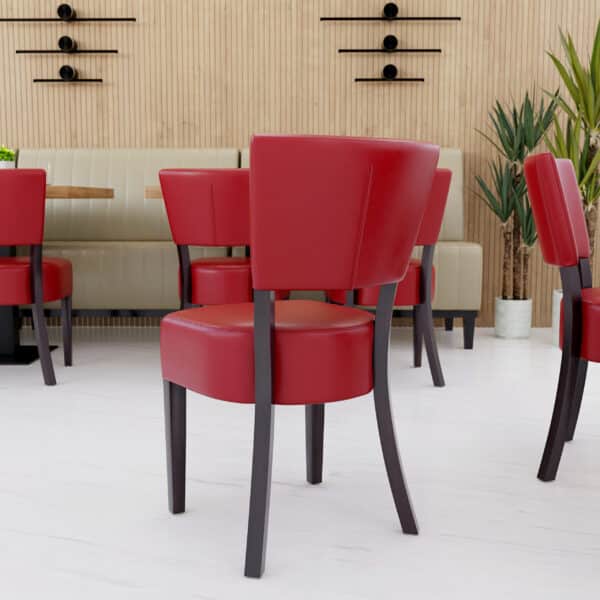 Lagos horeca stoel - rood - Afbeelding 3