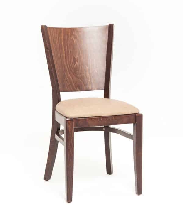 MONIKA | gestoffeerde houten stoel | bistrostoel | horecastoel | restaurantstoel