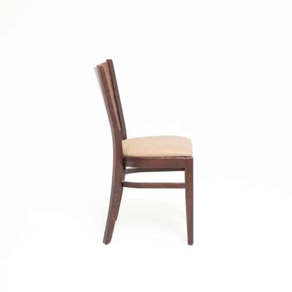 MONIKA | gestoffeerde houten stoel | bistrostoel | horecastoel | restaurantstoel - Afbeelding 2