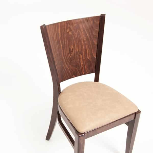 MONIKA | gestoffeerde houten stoel | bistrostoel | horecastoel | restaurantstoel - Afbeelding 4