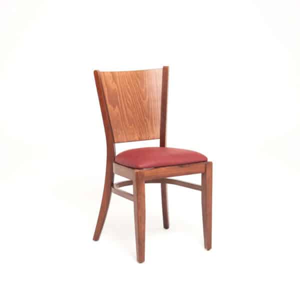 MONIKA | gestoffeerde houten stoel | bistrostoel | horecastoel | restaurantstoel - Afbeelding 8