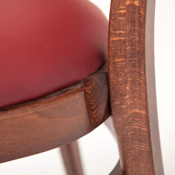 MONIKA | gestoffeerde houten stoel | bistrostoel | horecastoel | restaurantstoel - Afbeelding 11