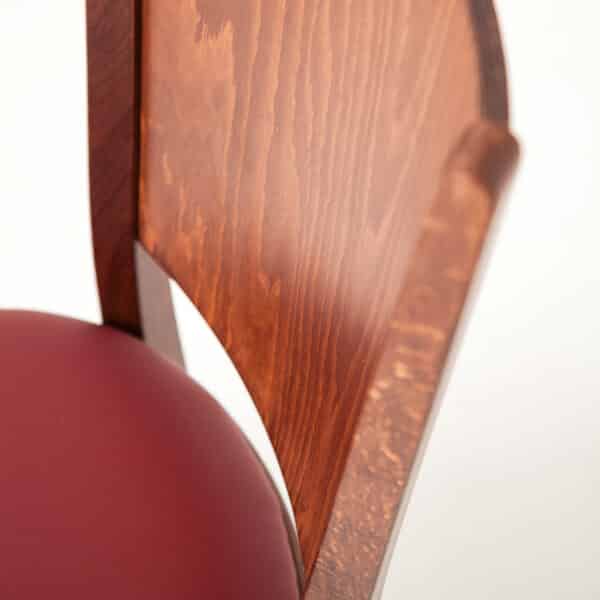 MONIKA | gestoffeerde houten stoel | bistrostoel | horecastoel | restaurantstoel - Afbeelding 12