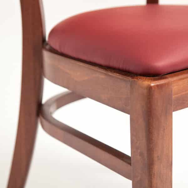 MONIKA | gestoffeerde houten stoel | bistrostoel | horecastoel | restaurantstoel - Afbeelding 14
