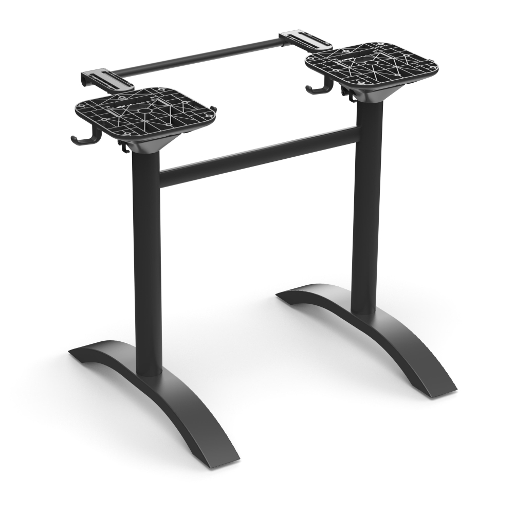 Onderstel voor buitentafel | Rene Double | aluminium in zwart | opvouwbaar