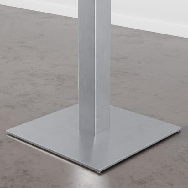 Horecatafel 70x70cm | D4878 LV Donker marmer | Onderstel van roestvrij staal - Afbeelding 2
