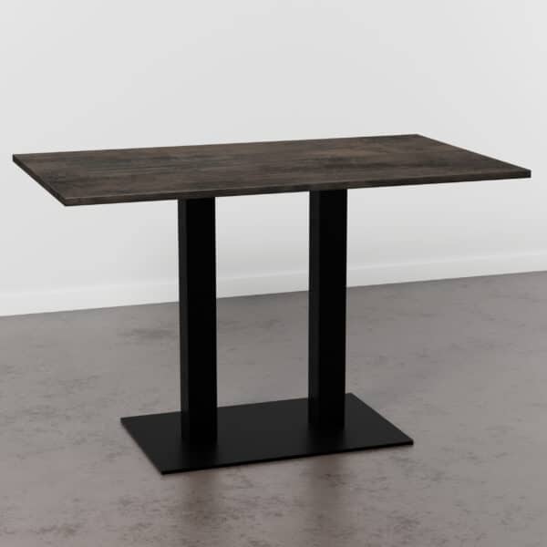 Horecatafel 120x70cm | D1032 BS copper twilight | gietijzeren onderstel