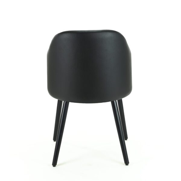 Claire gestoffeerde stoel | Zwart | Horeca fauteuil - Afbeelding 3