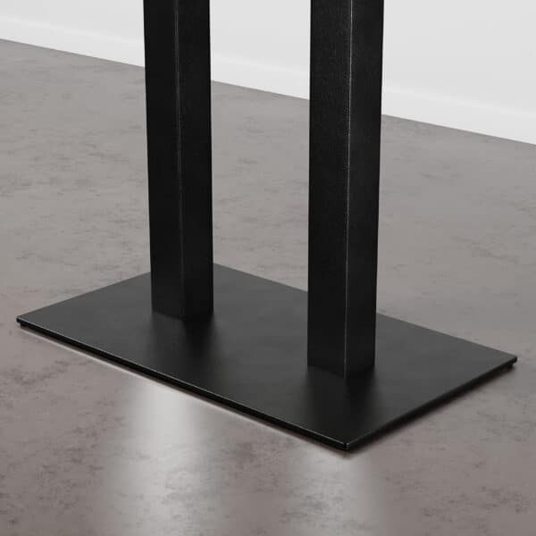 Gietijzeren tafelframe dubbel | vlakke bodemplaat 40cm x 70 cm - Afbeelding 2