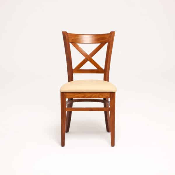 LUKA | gestoffeerde houten stoel | bistrostoel | horecastoel | restaurantstoel - Afbeelding 2