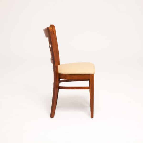 LUKA | gestoffeerde houten stoel | bistrostoel | horecastoel | restaurantstoel - Afbeelding 3
