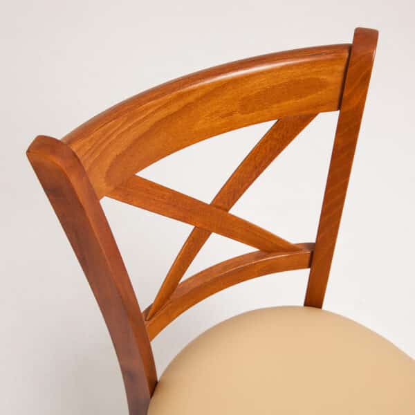 LUKA | gestoffeerde houten stoel | bistrostoel | horecastoel | restaurantstoel - Afbeelding 5