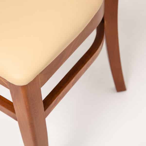 LUKA | gestoffeerde houten stoel | bistrostoel | horecastoel | restaurantstoel - Afbeelding 7