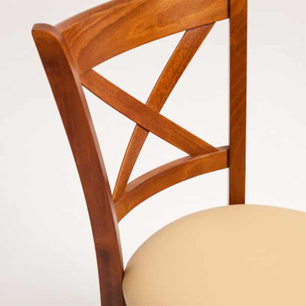 LUKA | gestoffeerde houten stoel | bistrostoel | horecastoel | restaurantstoel - Afbeelding 11