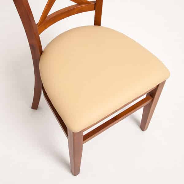 LUKA | gestoffeerde houten stoel | bistrostoel | horecastoel | restaurantstoel - Afbeelding 12