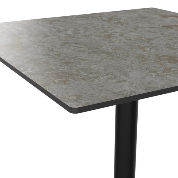 Horeca terras tafel "Rene" | HPL Compact 80x80 cm | cement grijs | opvouwbaar - Afbeelding 2