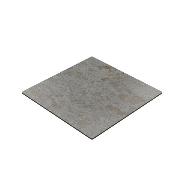 Horeca terras tafel "Rene" | HPL Compact 80x80 cm | cement grijs | opvouwbaar - Afbeelding 3