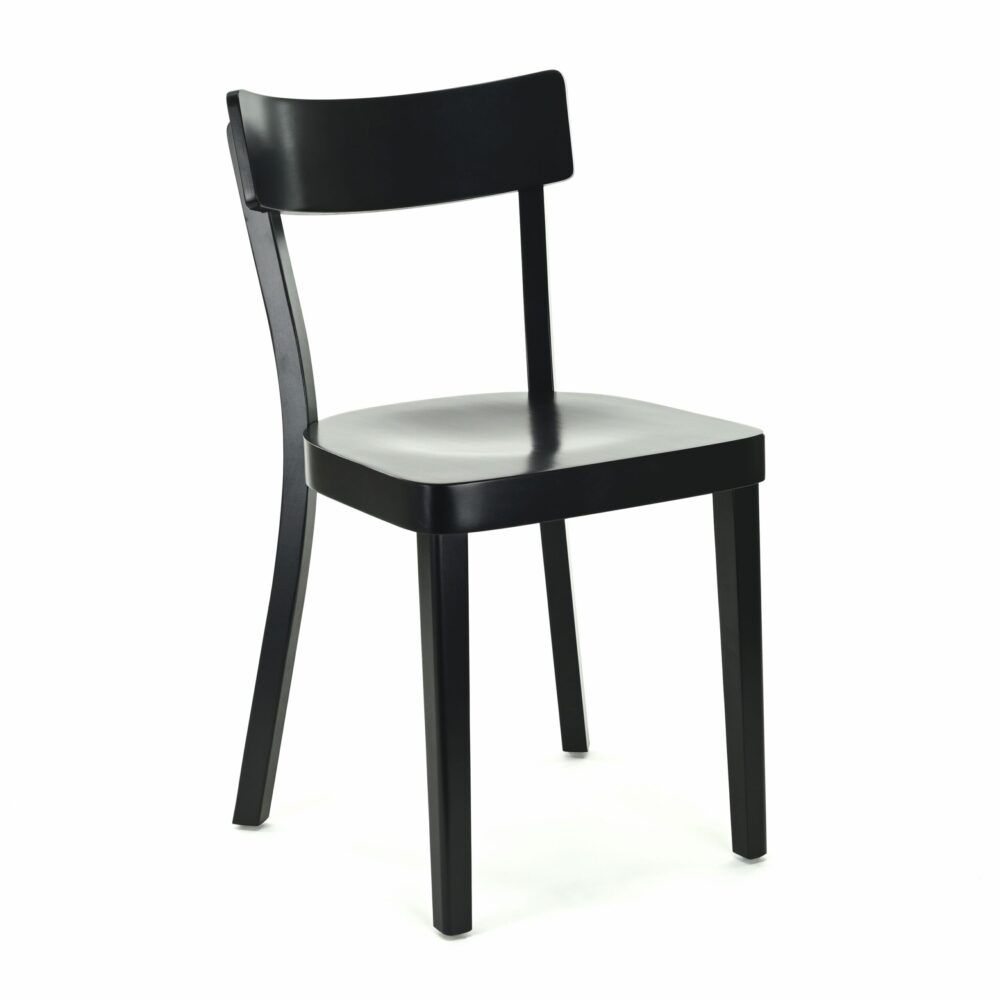 Frankfurt houten stoel | Zwart | Horeca stoel