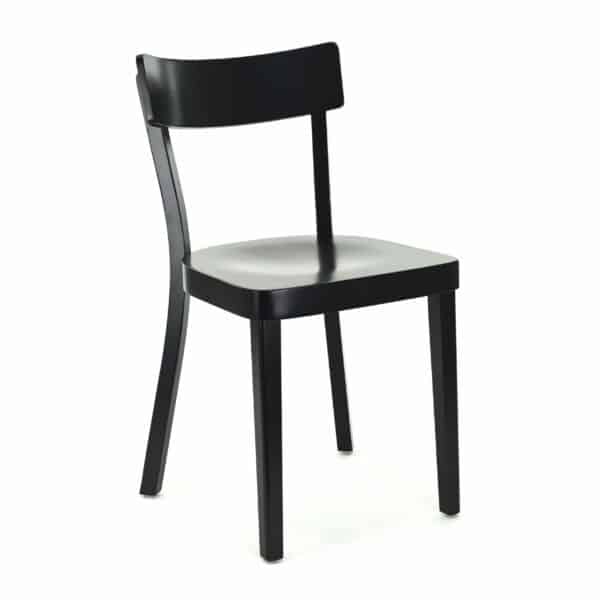 Frankfurt houten stoel | Zwart | Horeca stoel