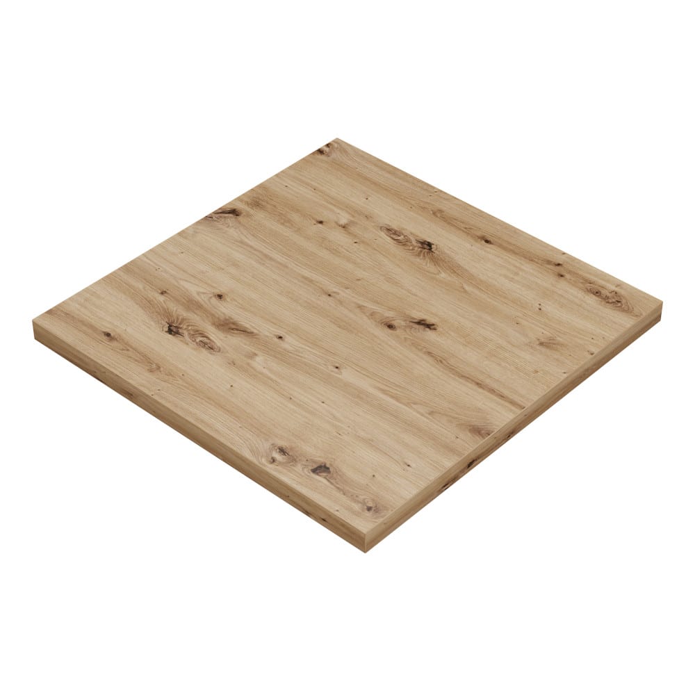 Horeca tafelblad | Artisanaal eiken | 70×70 cm
