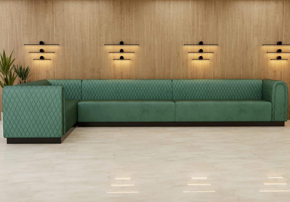 Bank op maat met armleuningen | Design Premium