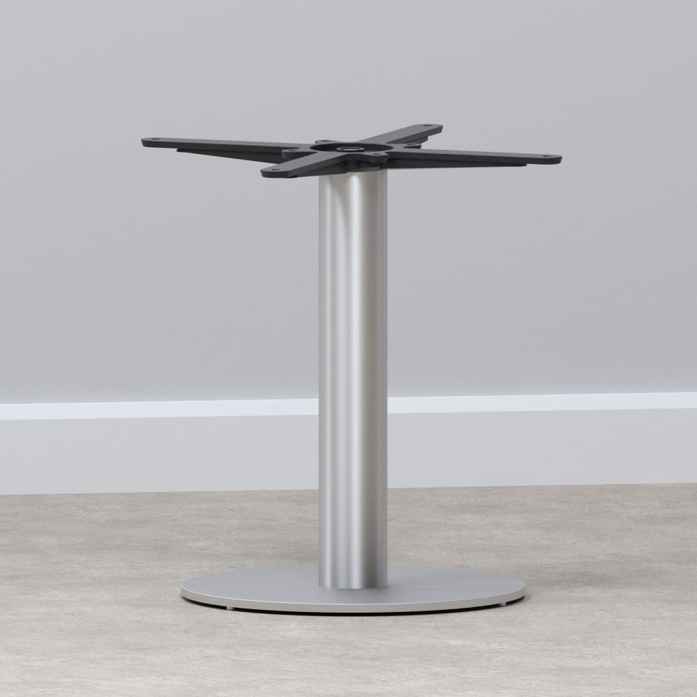 Frame van Horeca loungetafel van roestvrij staal | Ronde voetplaat | Hoogte: 45 cm
